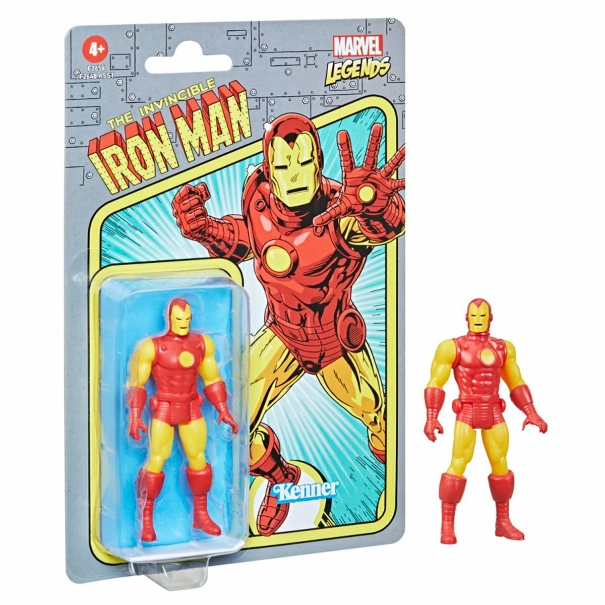 Marvel Legends Retro- The Invincible Iron Man- Kenner 3.75-inch Action Figure