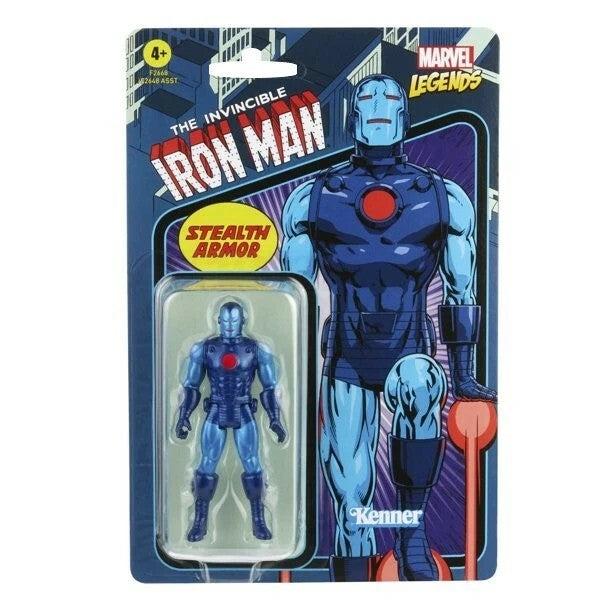 Marvel Legends Retro- Stealth Armor Iron Man- 3.75" Carded Action Figure