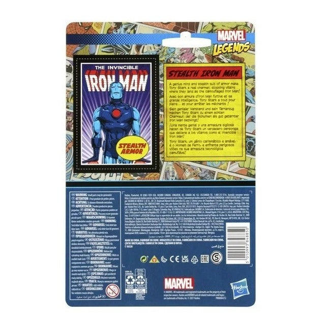 Marvel Legends Retro- Stealth Armor Iron Man- 3.75" Carded Action Figure