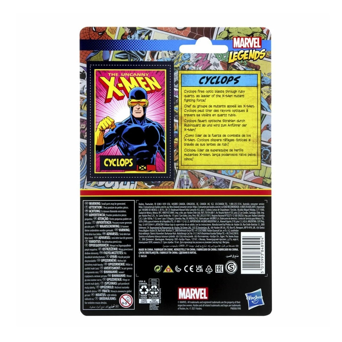 Marvel Legends Retro X-Men- Cyclops- Kenner 3.75" Carded Action Figure