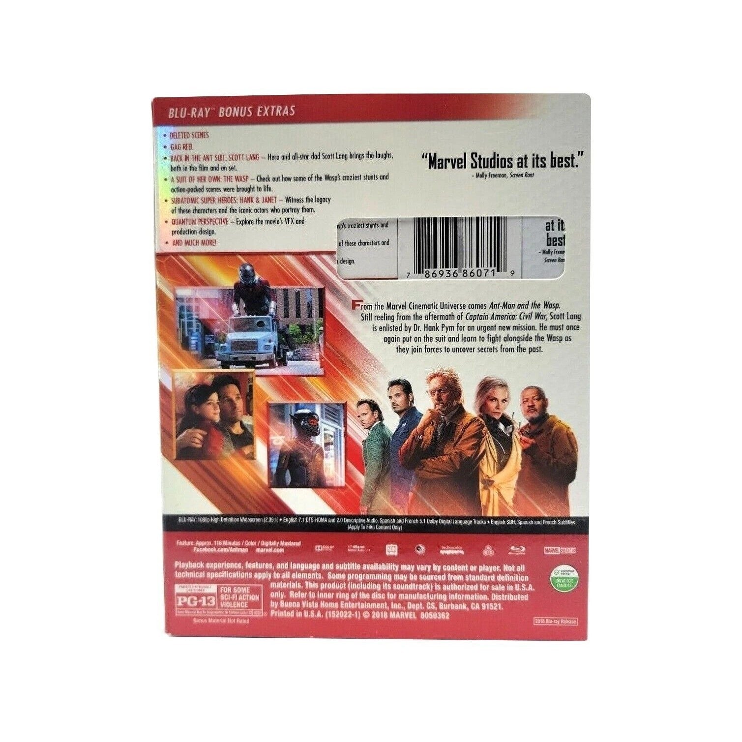 ANT-MAN AND THE WASP (2018) Blu-ray (2018, Disney, Marvel Studios)