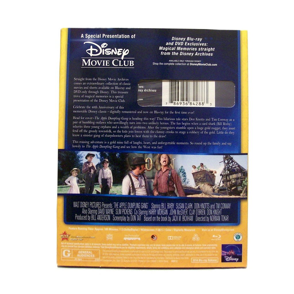 THE APPLE DUMPLING GANG (1975) 40th Anniversary Edition Blu-ray (2014, Disney)