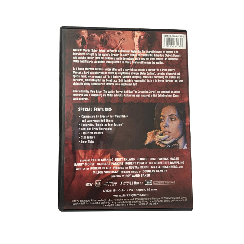 ASYLUM (1972) The Amicus Collection DVD (2006, MPI Media, Dark Sky Films)
