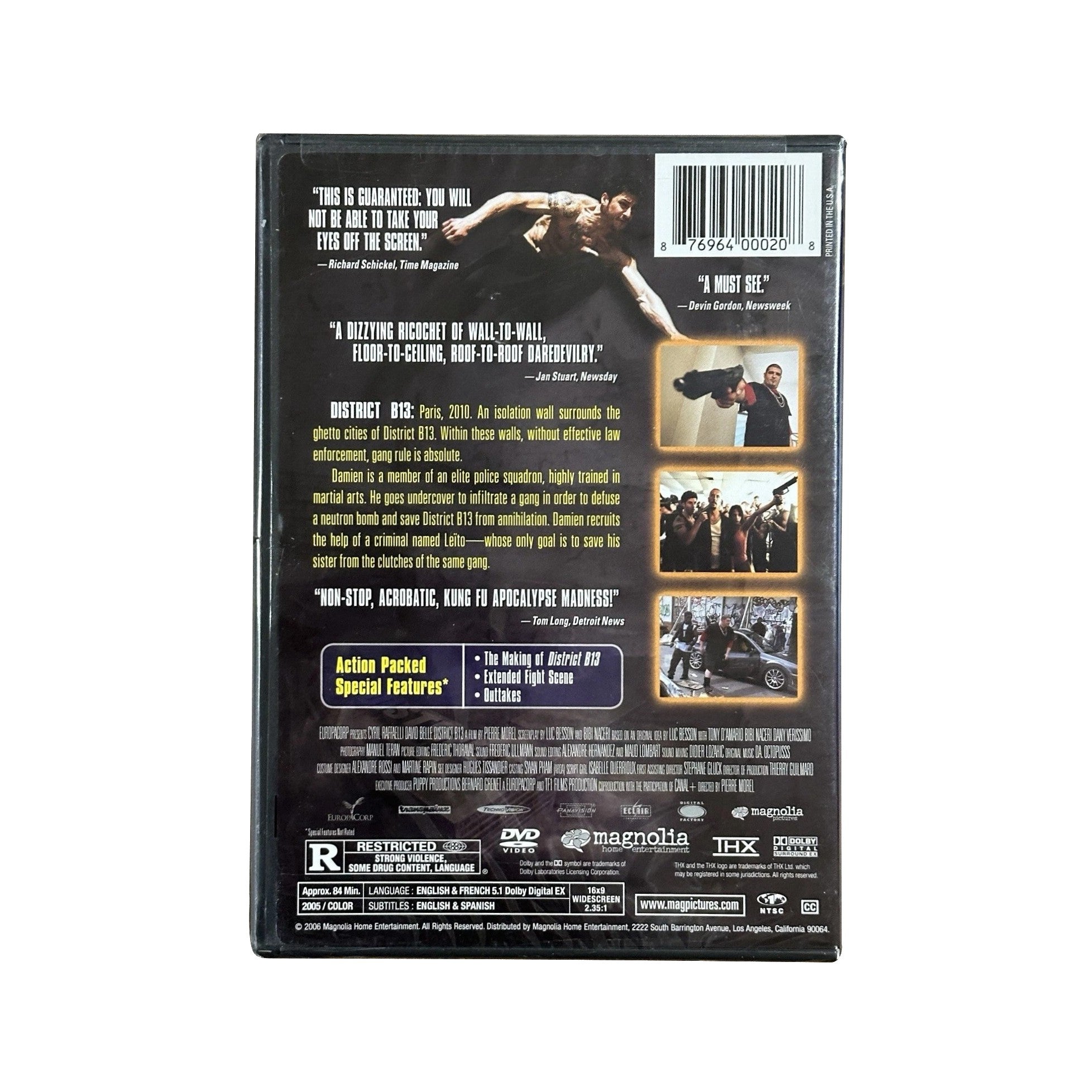 DISTRICT B13 (2005) DVD (2006, Magnolia Pictures)