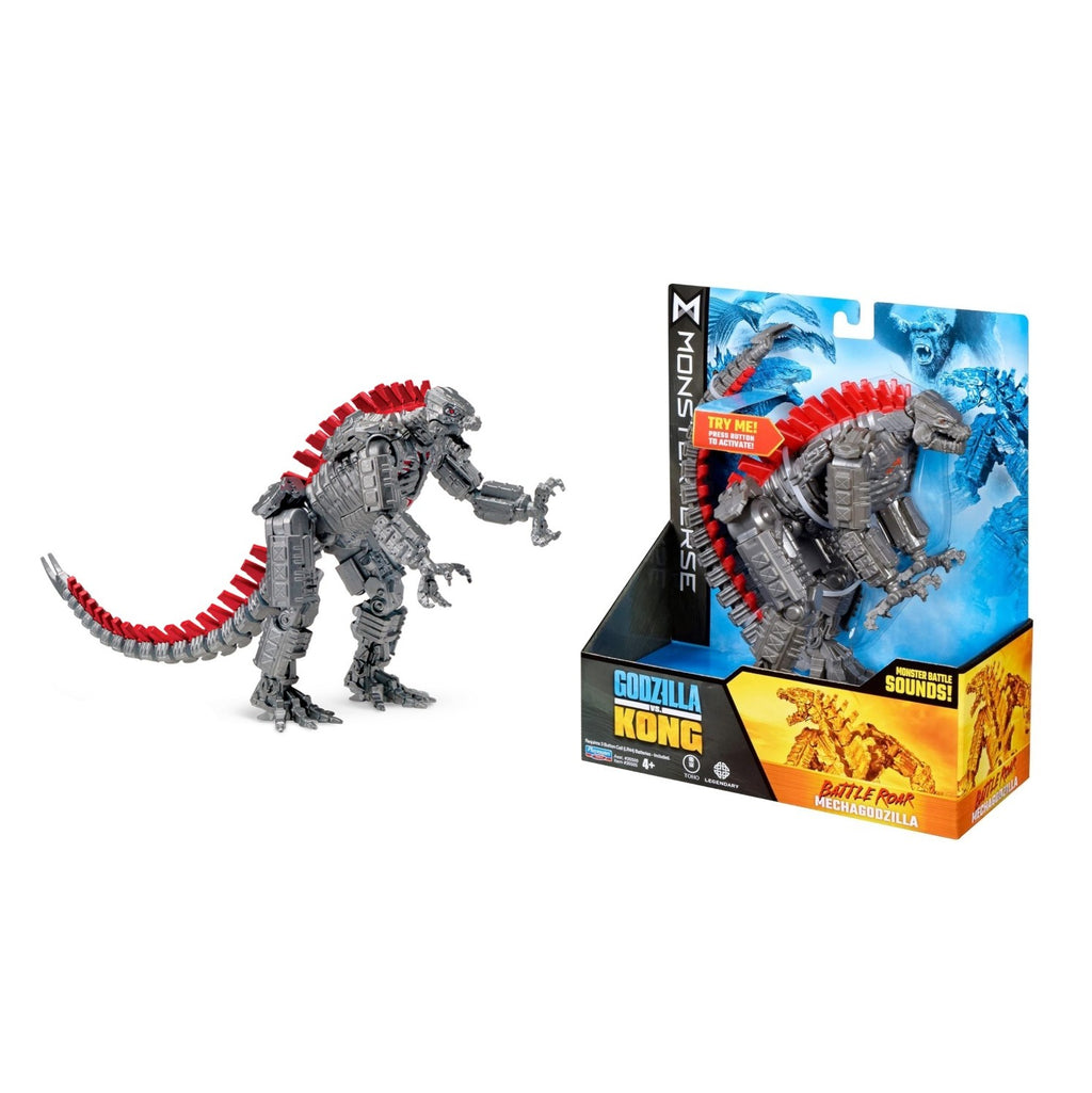 Playmates Godzilla vs. Kong- Battle Roar MechaGodzilla- Deluxe 7" Action Figure with Battle Sounds!