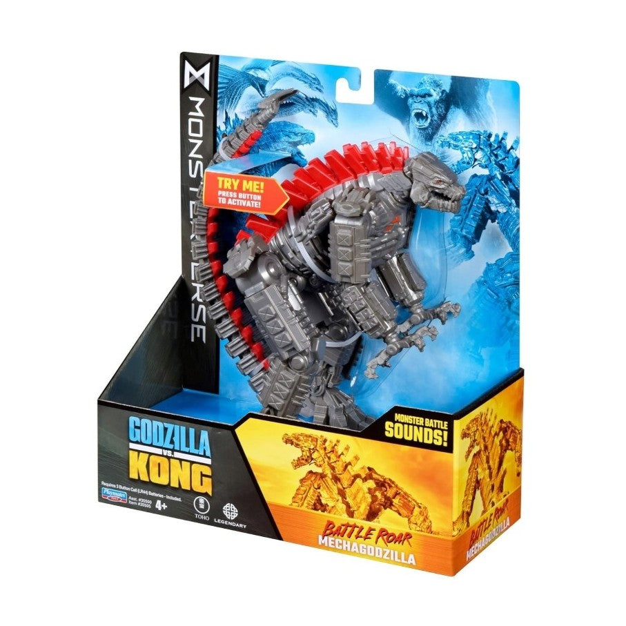 Playmates Godzilla vs. Kong- Battle Roar MechaGodzilla- Deluxe 7" Action Figure with Battle Sounds!