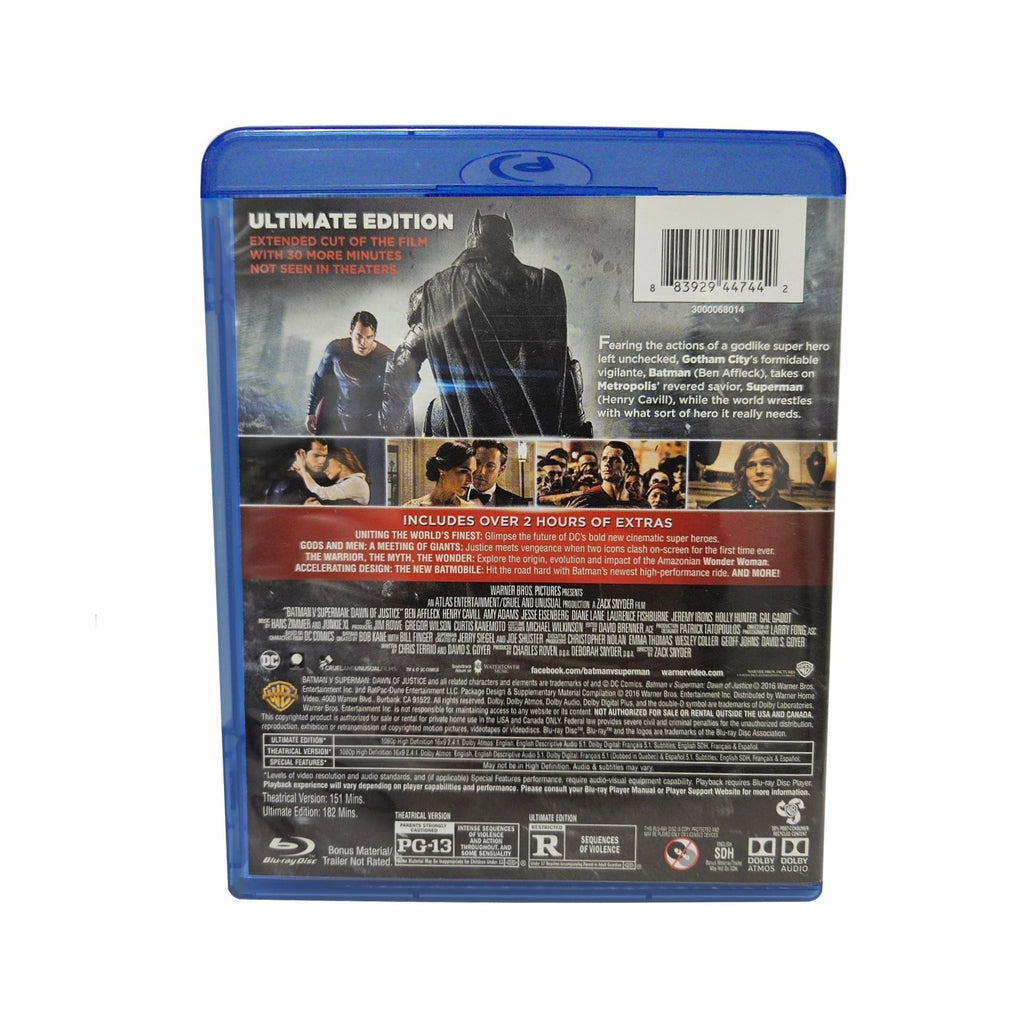 BATMAN V SUPERMAN: DAWN OF JUSTICE (2016) Ultimate Edition BLU-RAY (2016, Warner Bros)