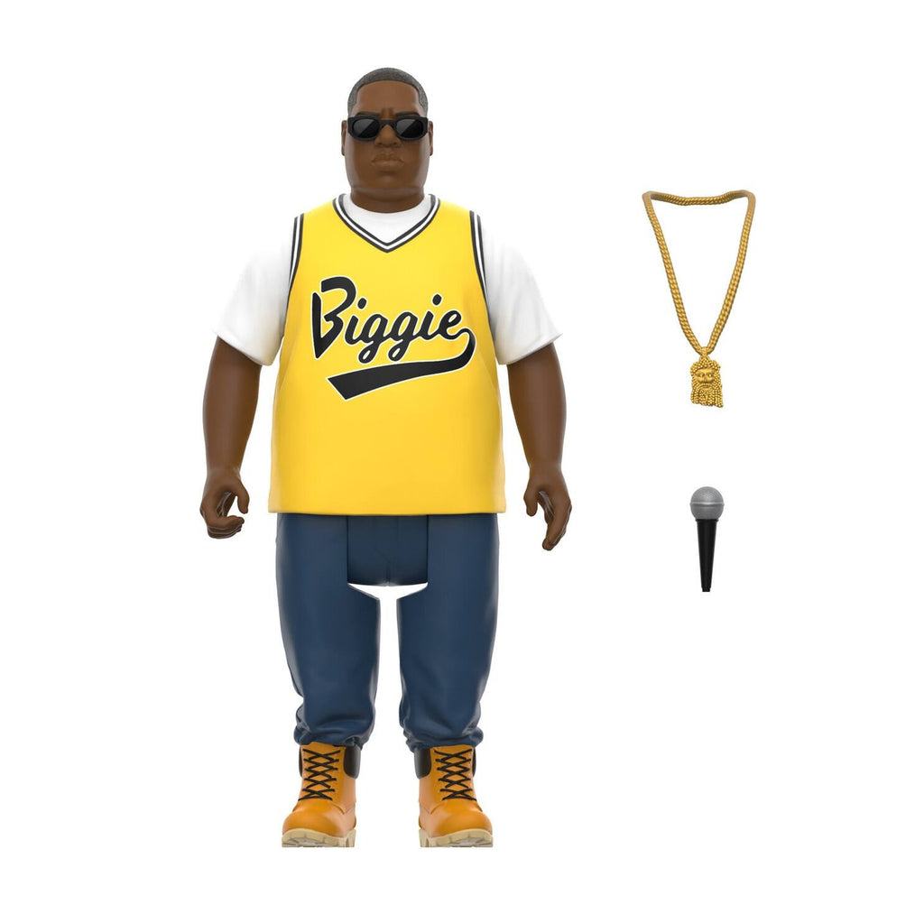 Super7 The Notorious B.I.G.- Biggie (Yellow Jersey Ver.)- ReAction Figure