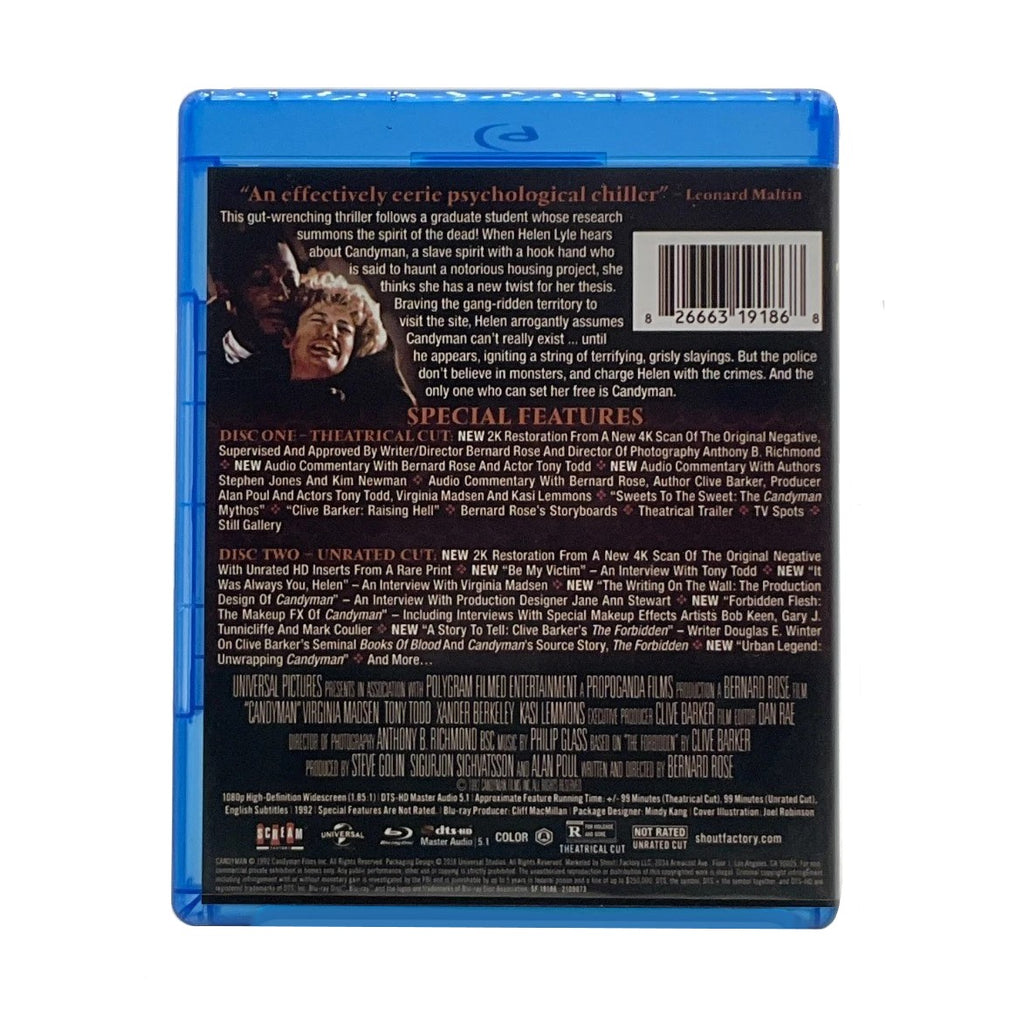 CANDYMAN (1992) Collector's Edition Blu-ray (2018, Scream Factory)