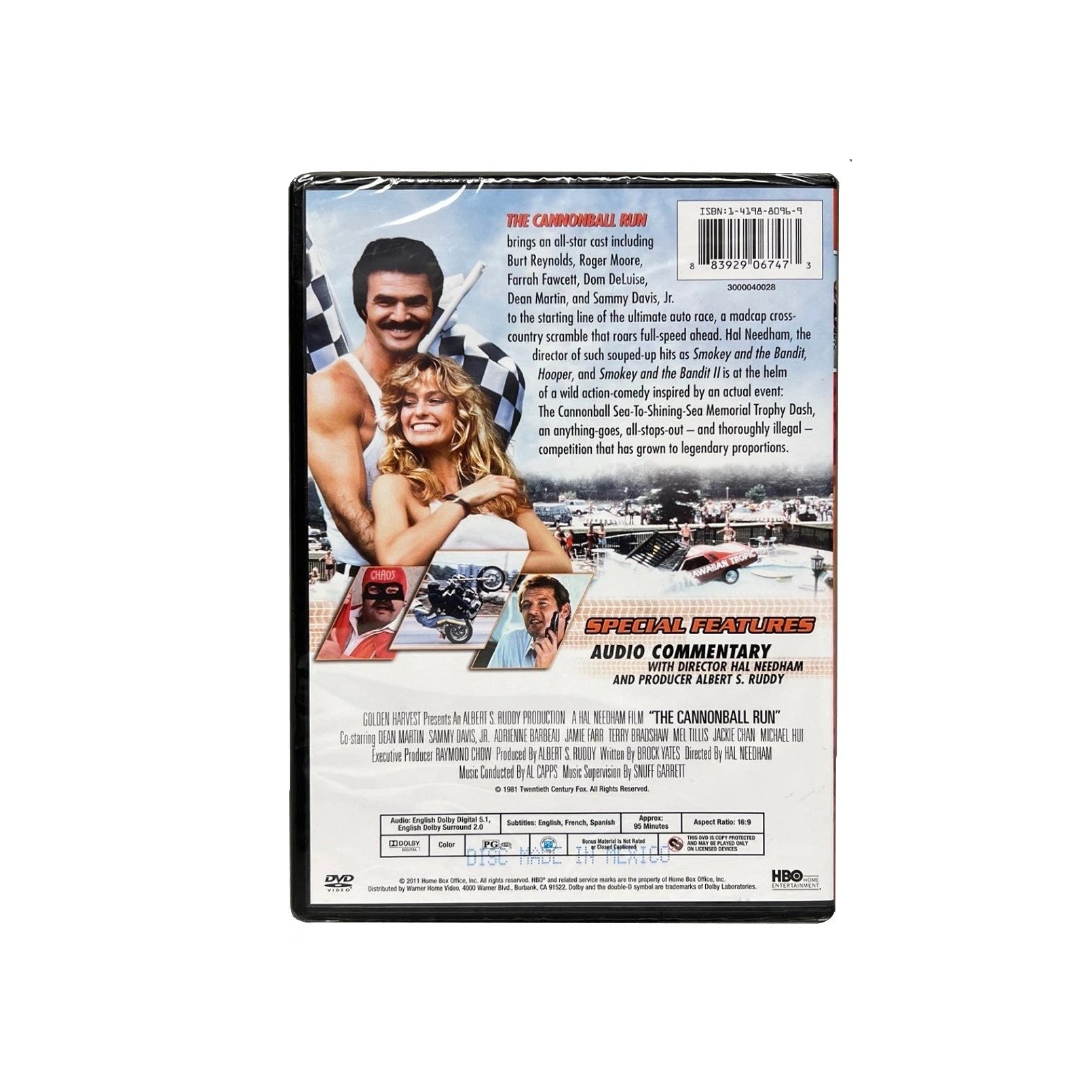 THE CANNONBALL RUN (1981) DVD (2015, HBO Home Entertainment)