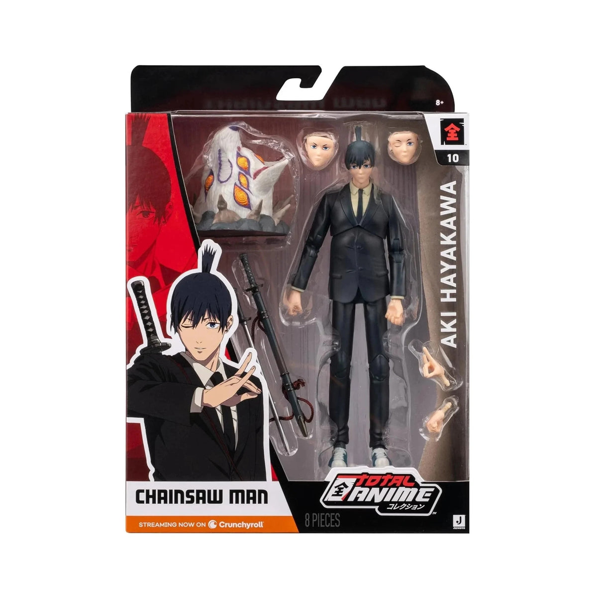 Jazwares Total Anime Chainsaw Man- Aki Hayakawa- Collectible Poseable Action Figure