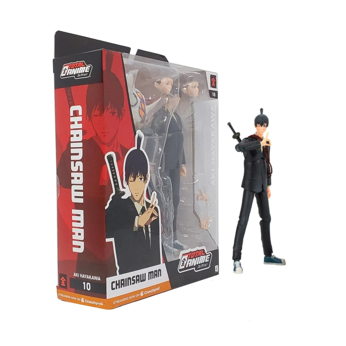 Jazwares Total Anime Chainsaw Man- Aki Hayakawa- Collectible Poseable Action Figure
