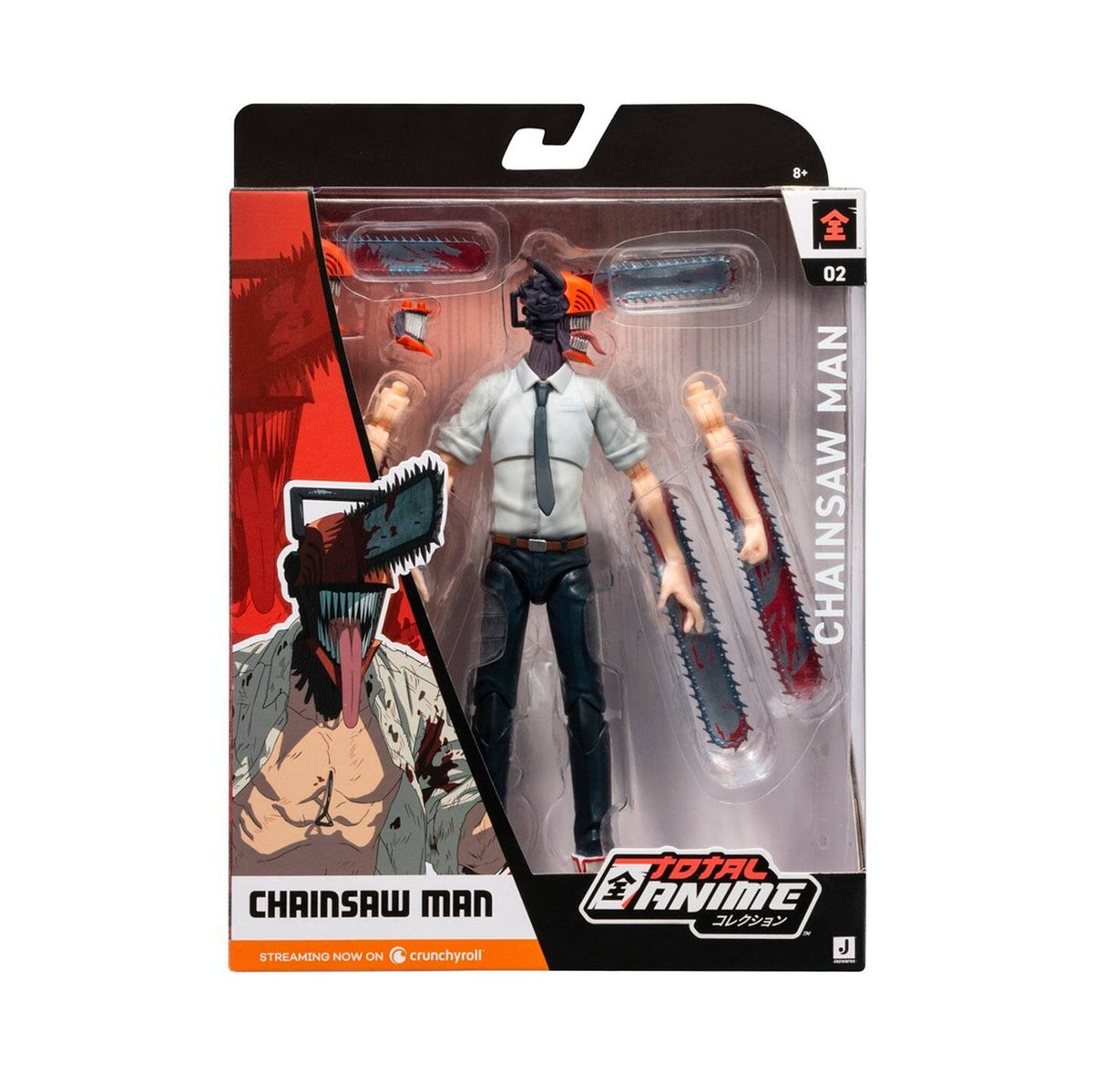 Jazwares Total Anime Chainsaw Man- Chainsaw Man- Collectible Poseable Action Figure