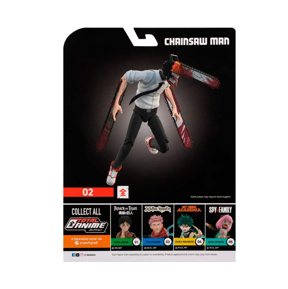 Jazwares Total Anime Chainsaw Man- Chainsaw Man- Collectible Poseable Action Figure