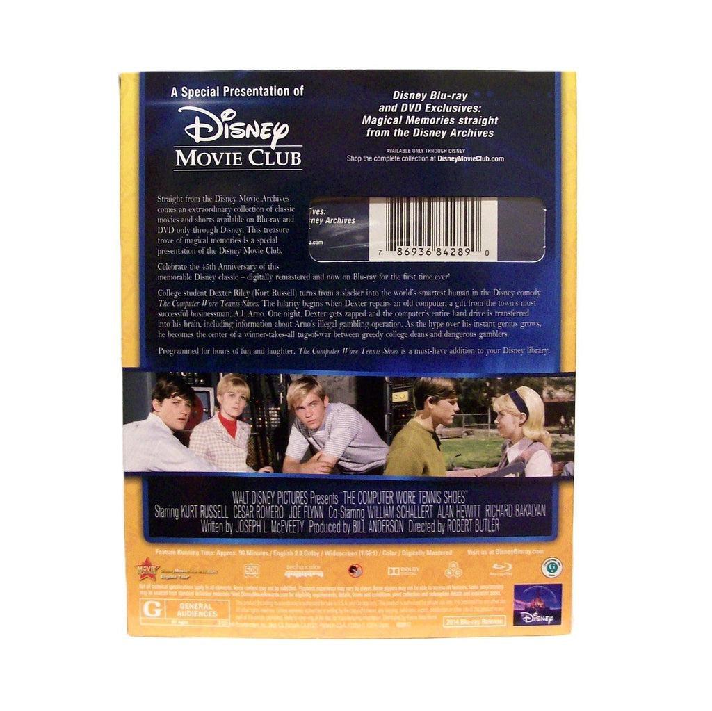 THE COMPUTER WORE TENNIS SHOES (1969) 45th Anniversary Edition Blu-ray (2014, Disney)