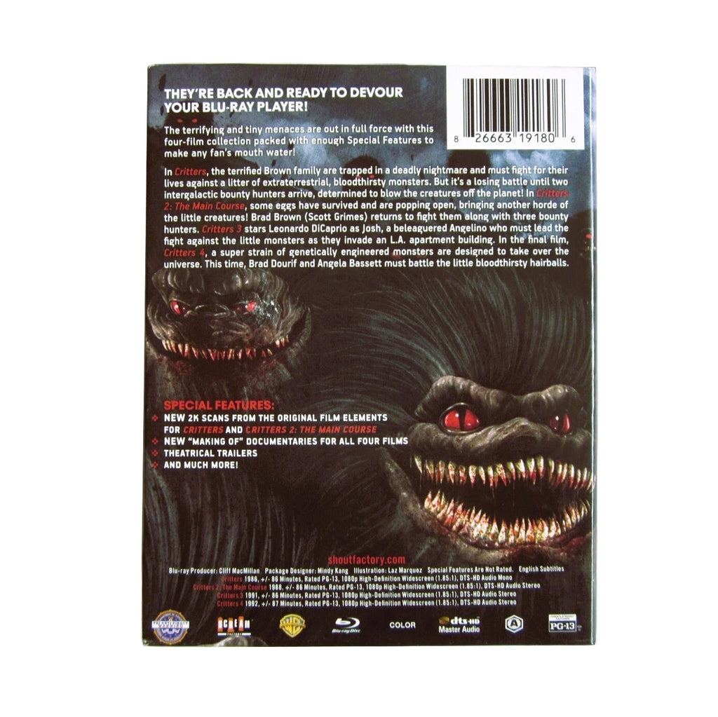 THE CRITTERS COLLECTION Blu-ray (2018, Shout Factory)
