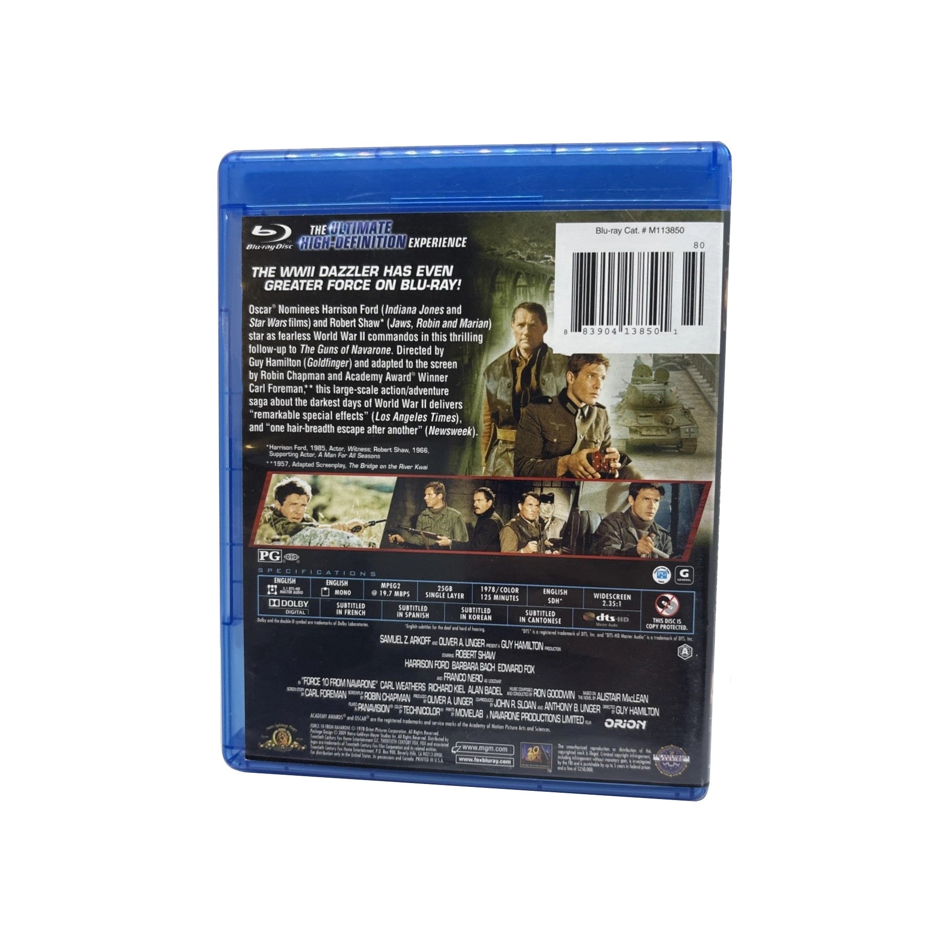 FORCE 10 FROM NAVARONE (1978) Blu-ray (2009, MGM/20th Century Fox)