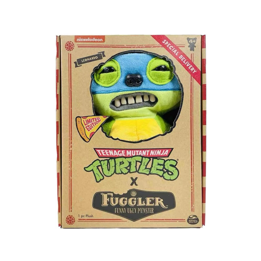 Fuggler (Funny Ugly Monster) Teenage Mutant Ninja Turtles (TMNT)- Leonardo- 9" Limited Edition Collectible Plush