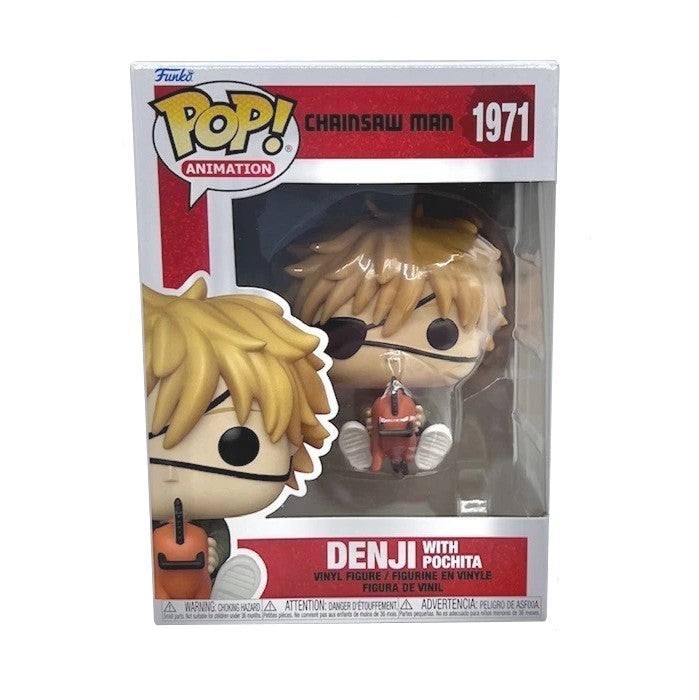 Funko Pop! Animation: Chainsaw Man- Denji with Pochita- Vinyl Figure Box Number 1971