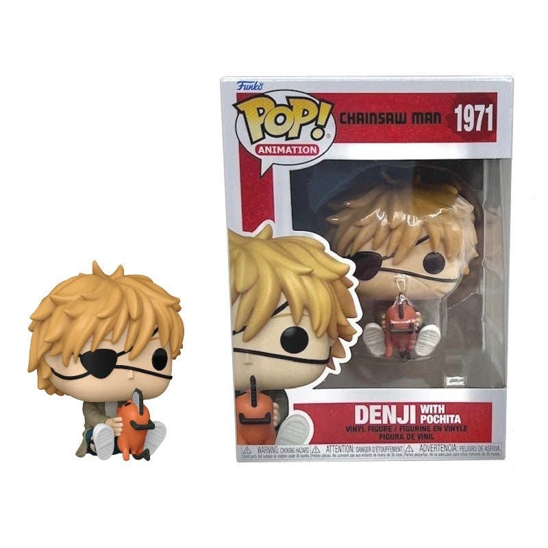 Funko Pop! Animation: Chainsaw Man- Denji with Pochita- Vinyl Figure Box Number 1971
