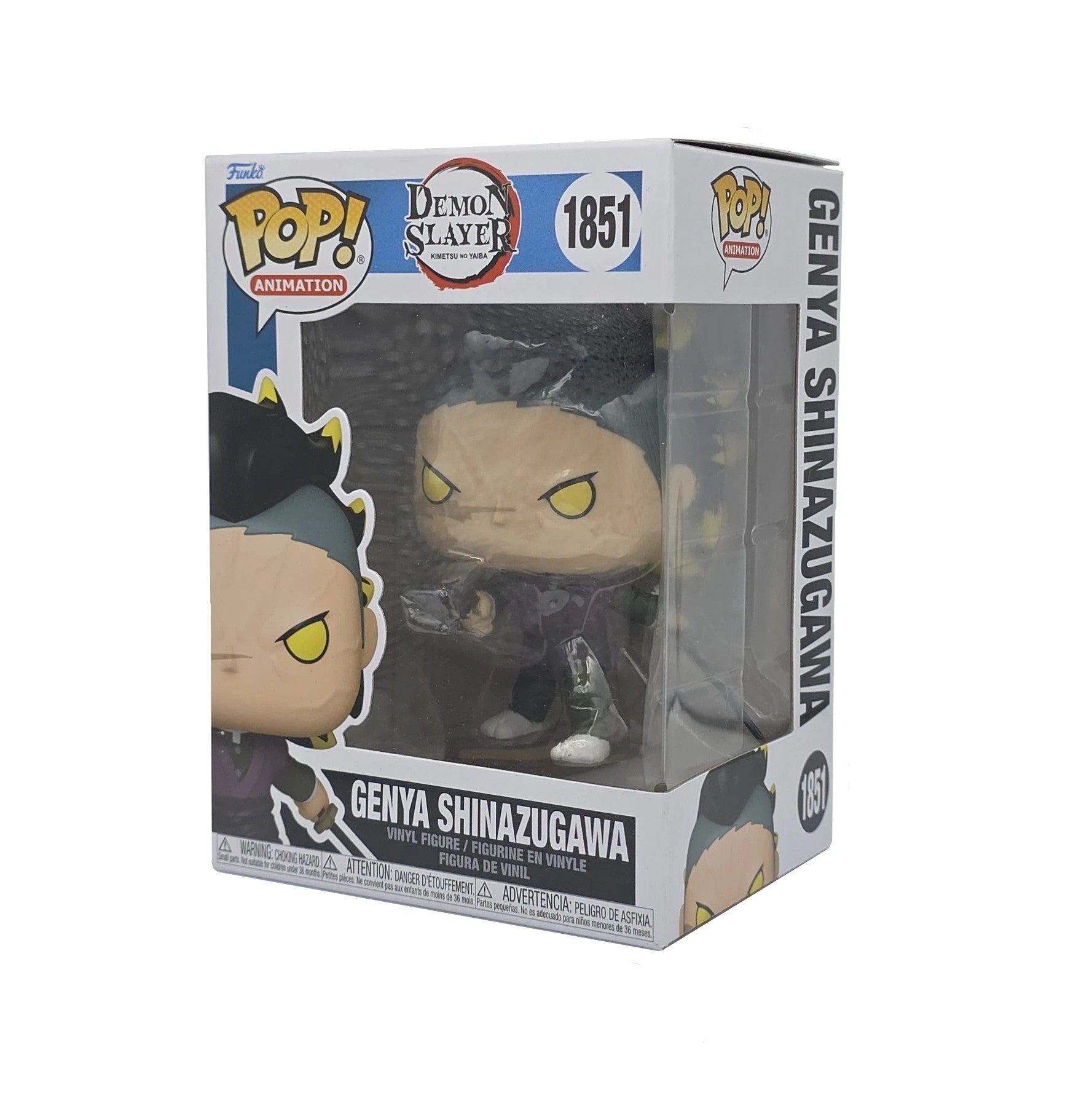 Funko Pop! Animation: Demon Slayer- Genya Shinazugawa (Demon Form)- Vinyl Figure Box Number 1851