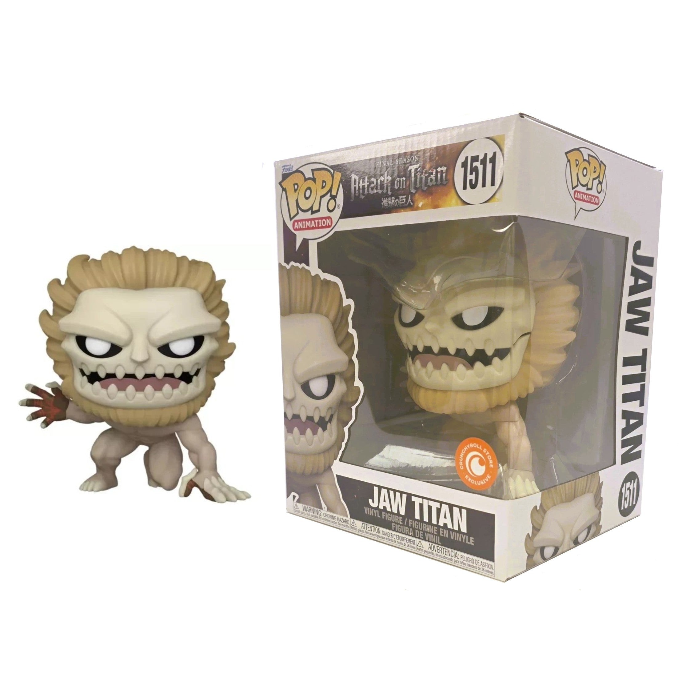Funko Pop! Animation: Attack on Titan- Jaw Titan- Vinyl Figure Box Number 1511