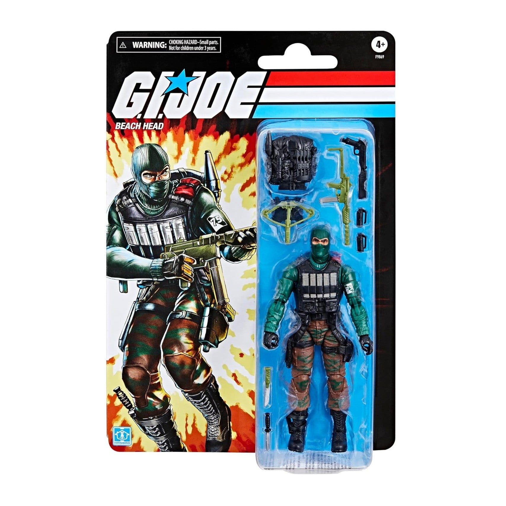 G.I. Joe Classified Series Retro Cardback, Beach Head, Collectible 6-Inch Action Figure