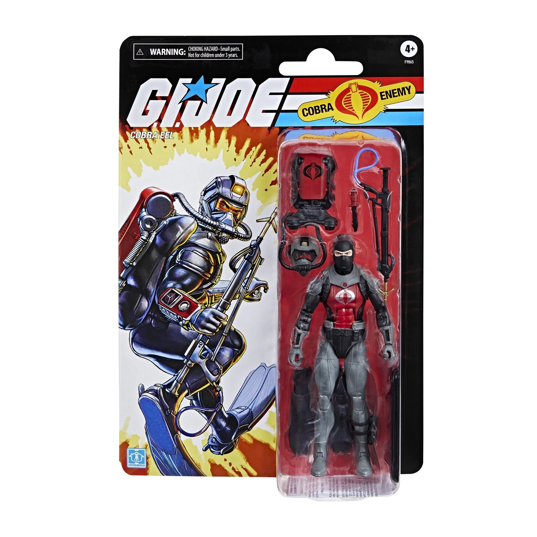 G.I. Joe Classified Series Retro Cardback, Cobra Eel, 6” Action Figure