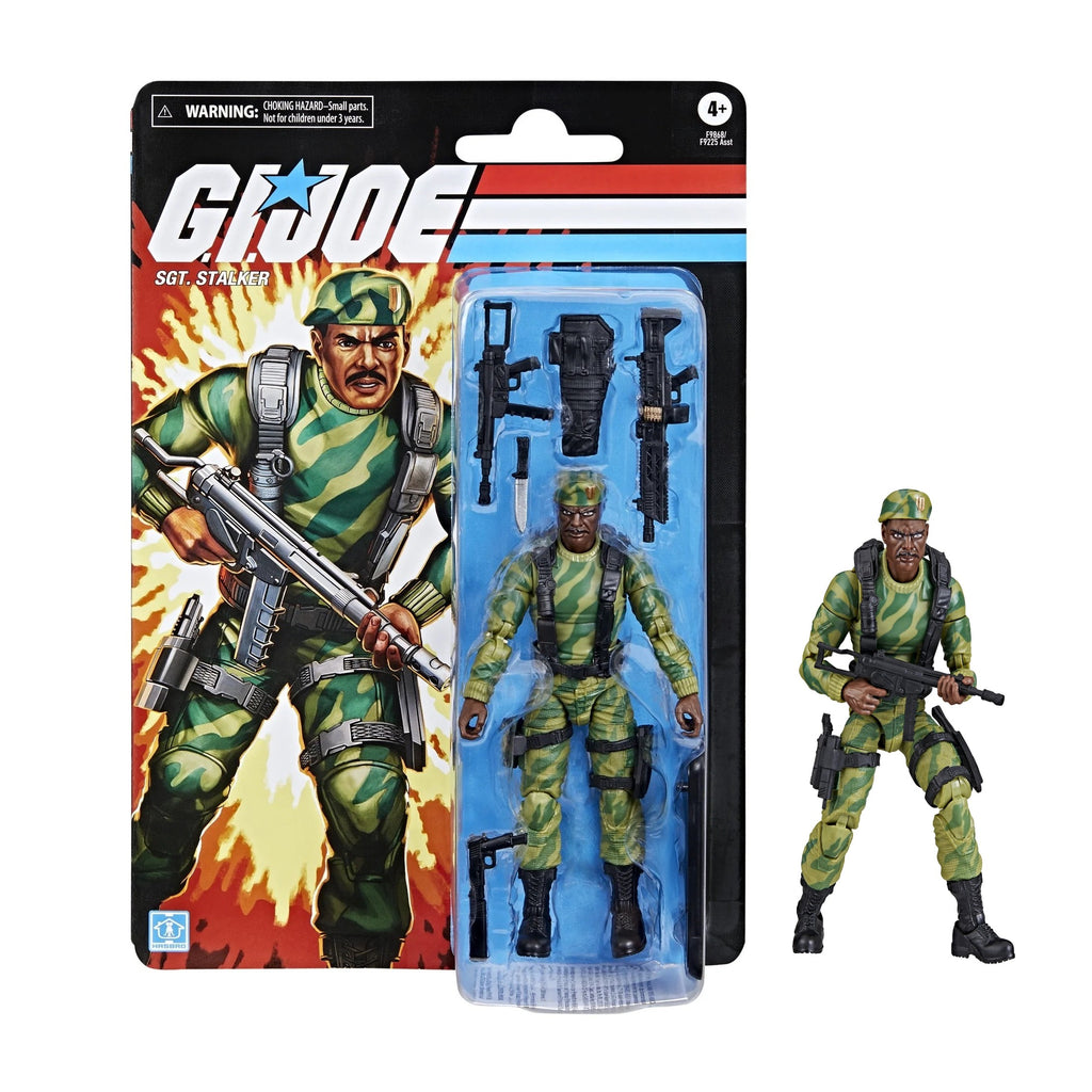 G.I. Joe Classified Series Retro Cardback, Sgt. Stalker, 6” Action Figure