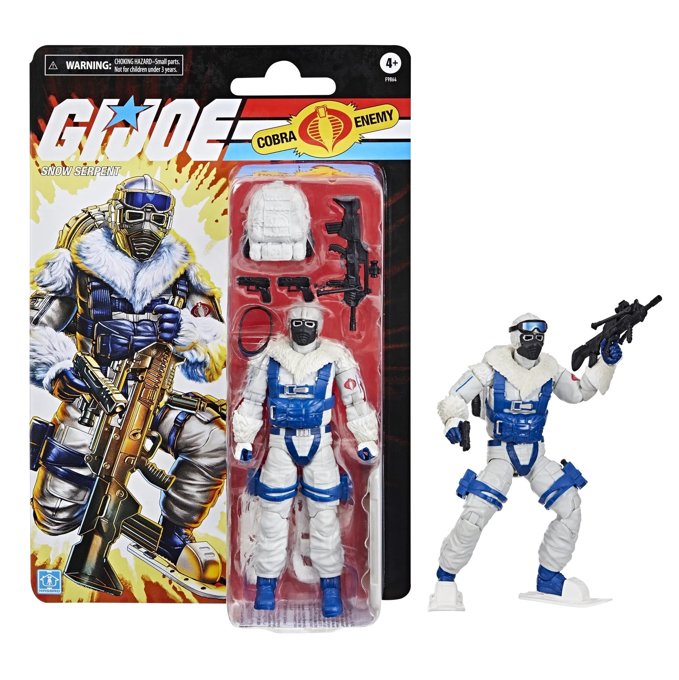 G.I. Joe Classified Series Retro Cardback, Snow Serpent, 6 Action Figure