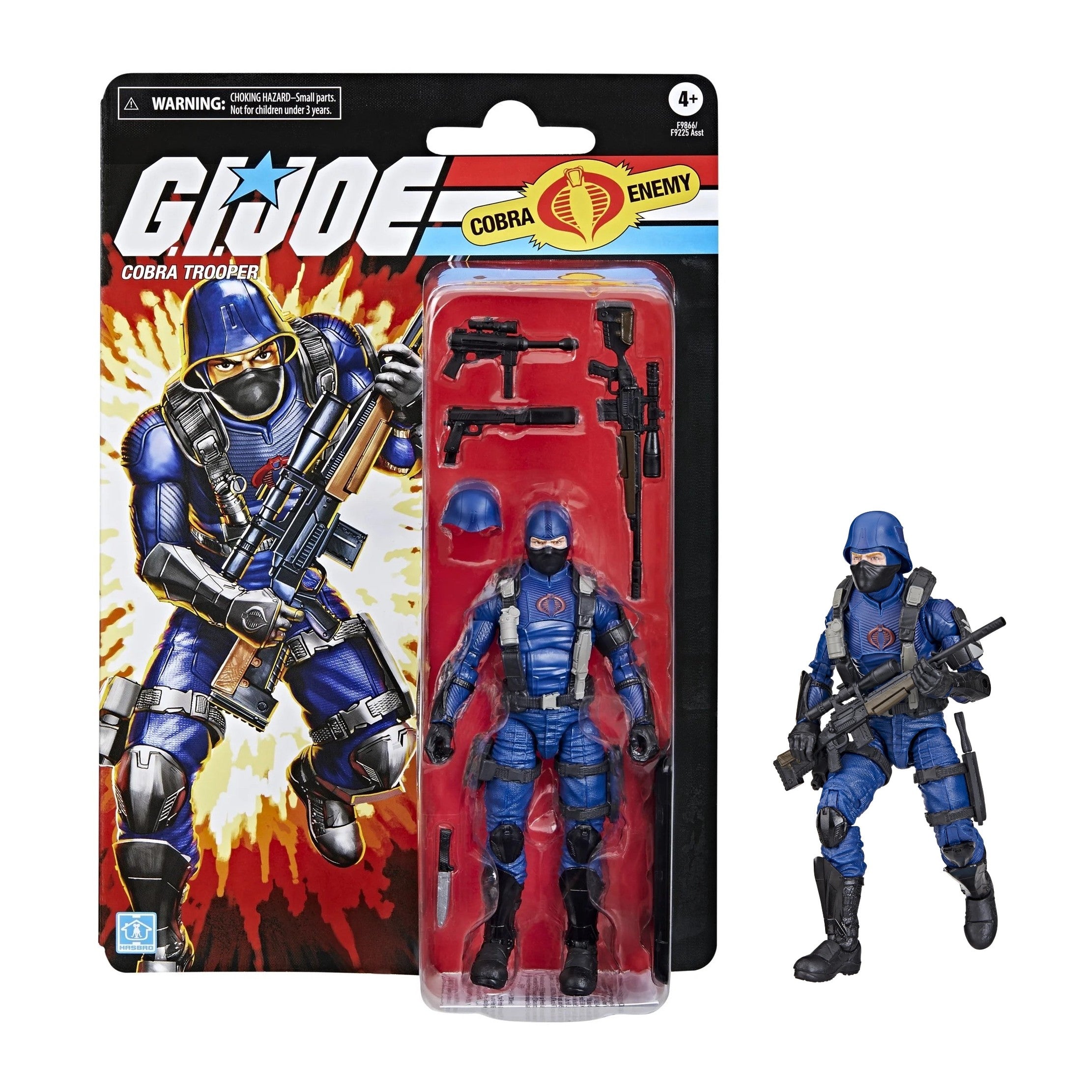 G.I. Joe Classified Series Retro Cardback, Cobra Trooper, 6” Action Figure