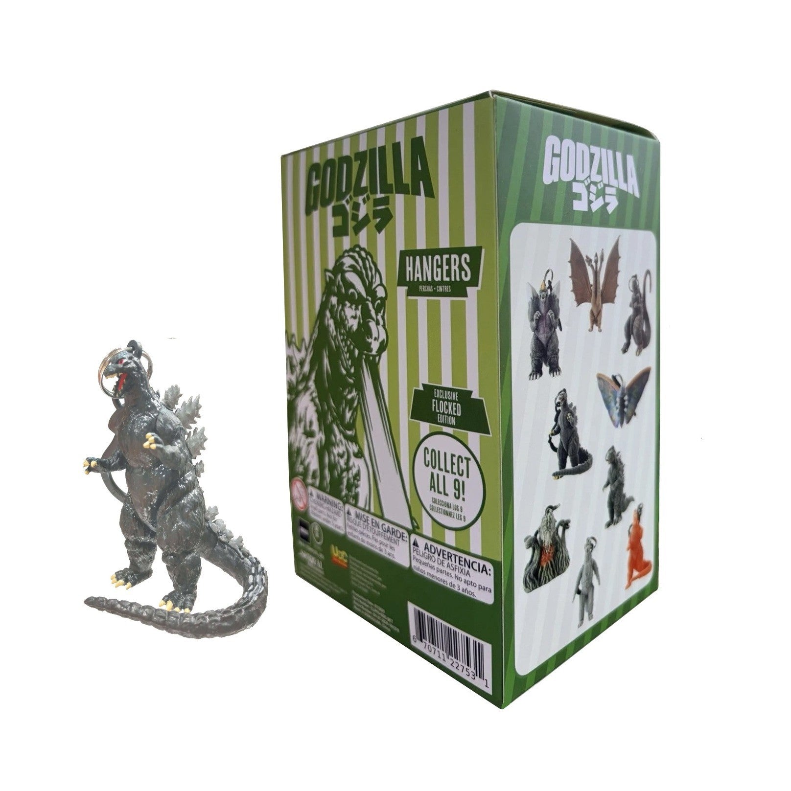 Surreal Entertainment Godzilla Hangers- Godzilla- 3-inch Figure Clip-on
