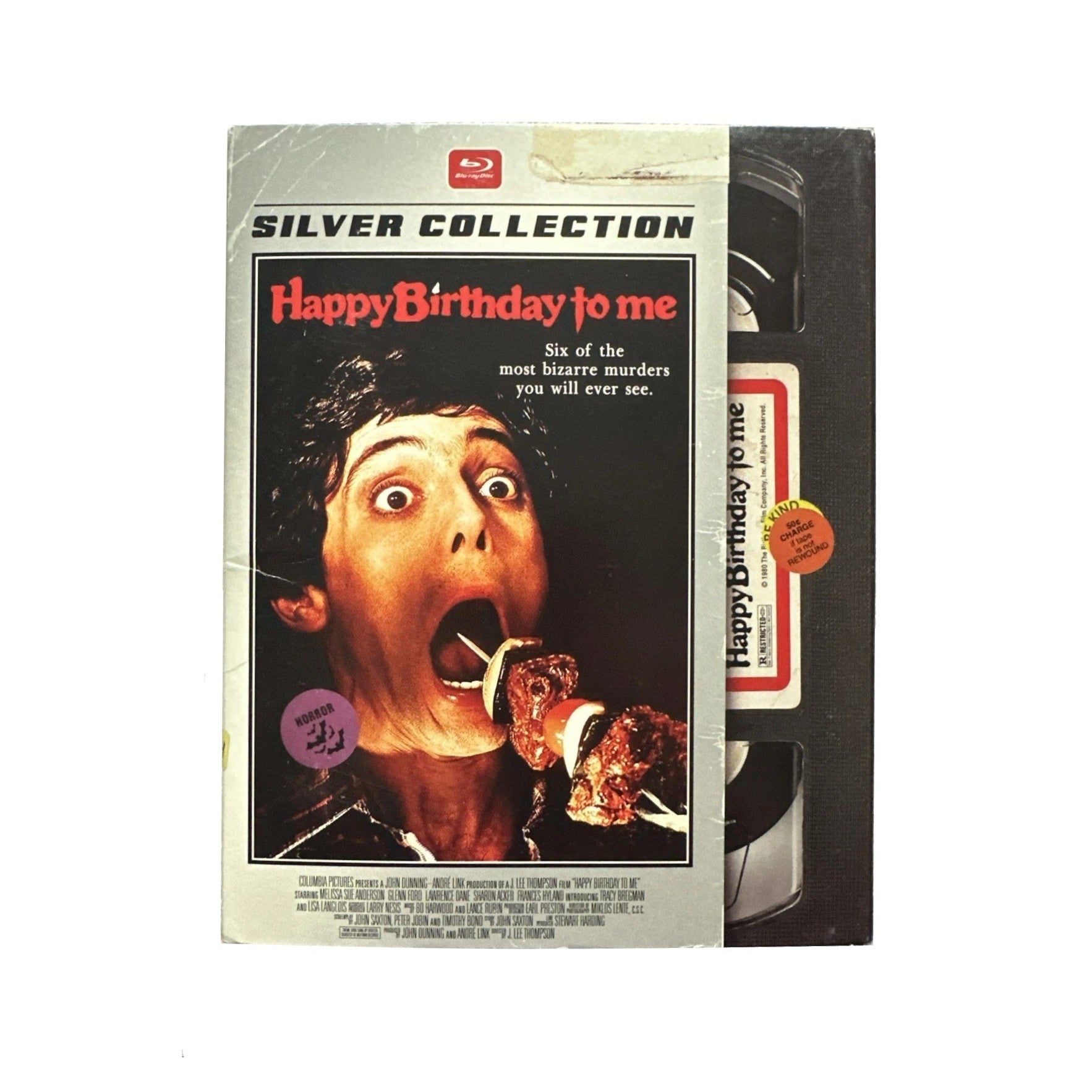 HAPPY BIRTHDAY TO ME (1980) Blu-ray (2018, Mill Creek) with Collectible Retro VHS Themed Slipcover