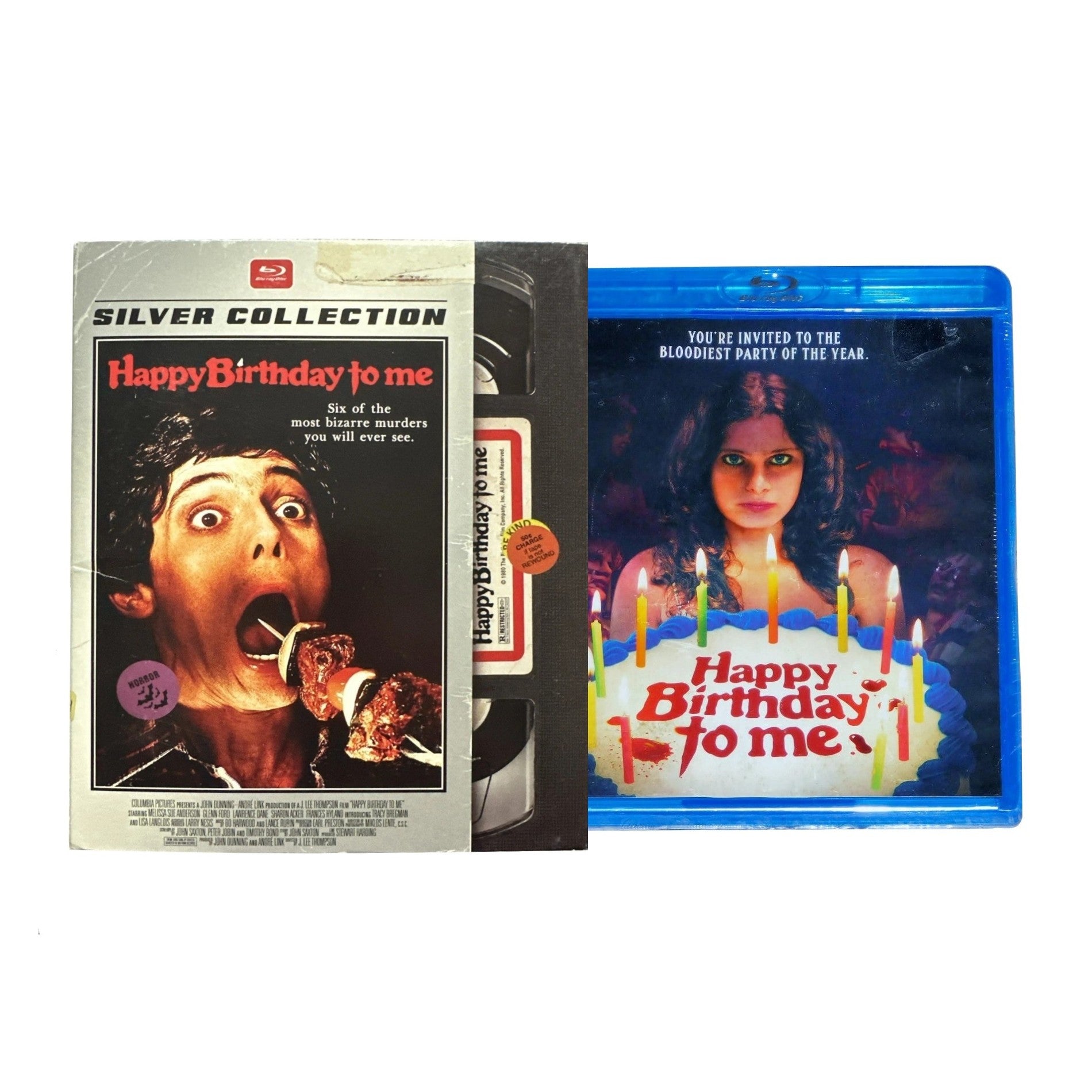 HAPPY BIRTHDAY TO ME (1980) Blu-ray (2018, Mill Creek) with Collectible Retro VHS Themed Slipcover