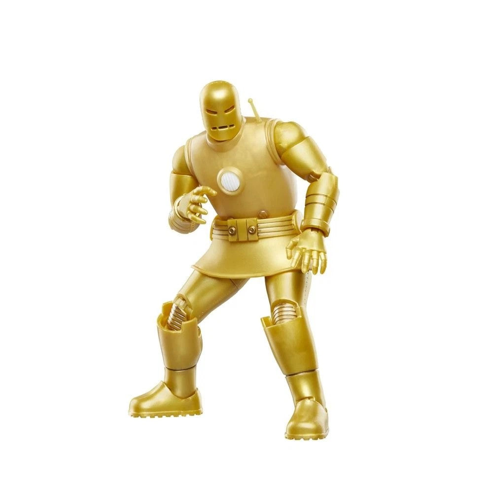 Marvel Legends Retro- Iron Man (Model 01- Gold)- 6" Collectible Carded Action Figure