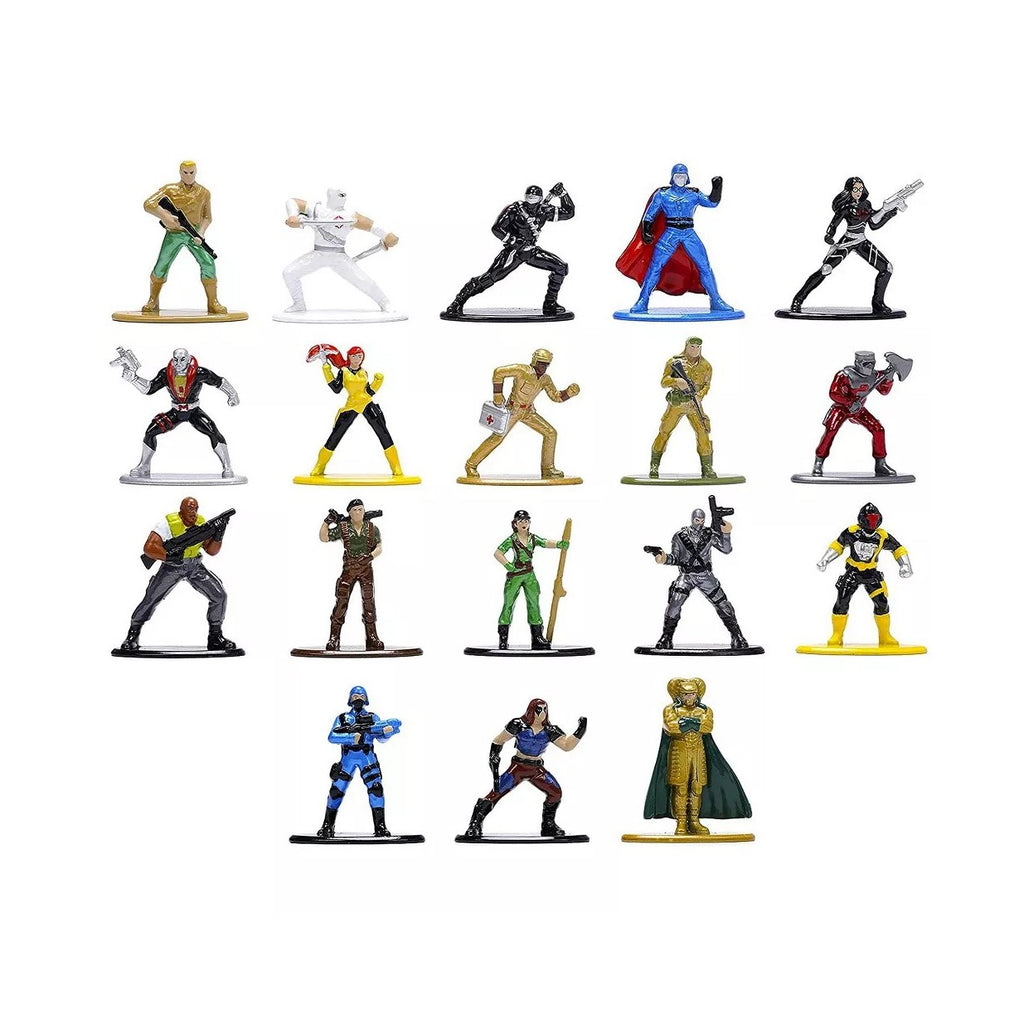 Jada Toys Nano Metalfigs- G.I. Joe- 18 piece 1.65-inch Diecast Metal Figures Pack