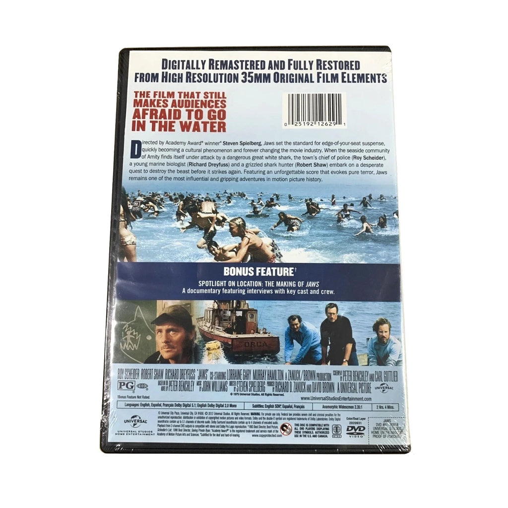 JAWS (1975) DVD (2012, Universal)
