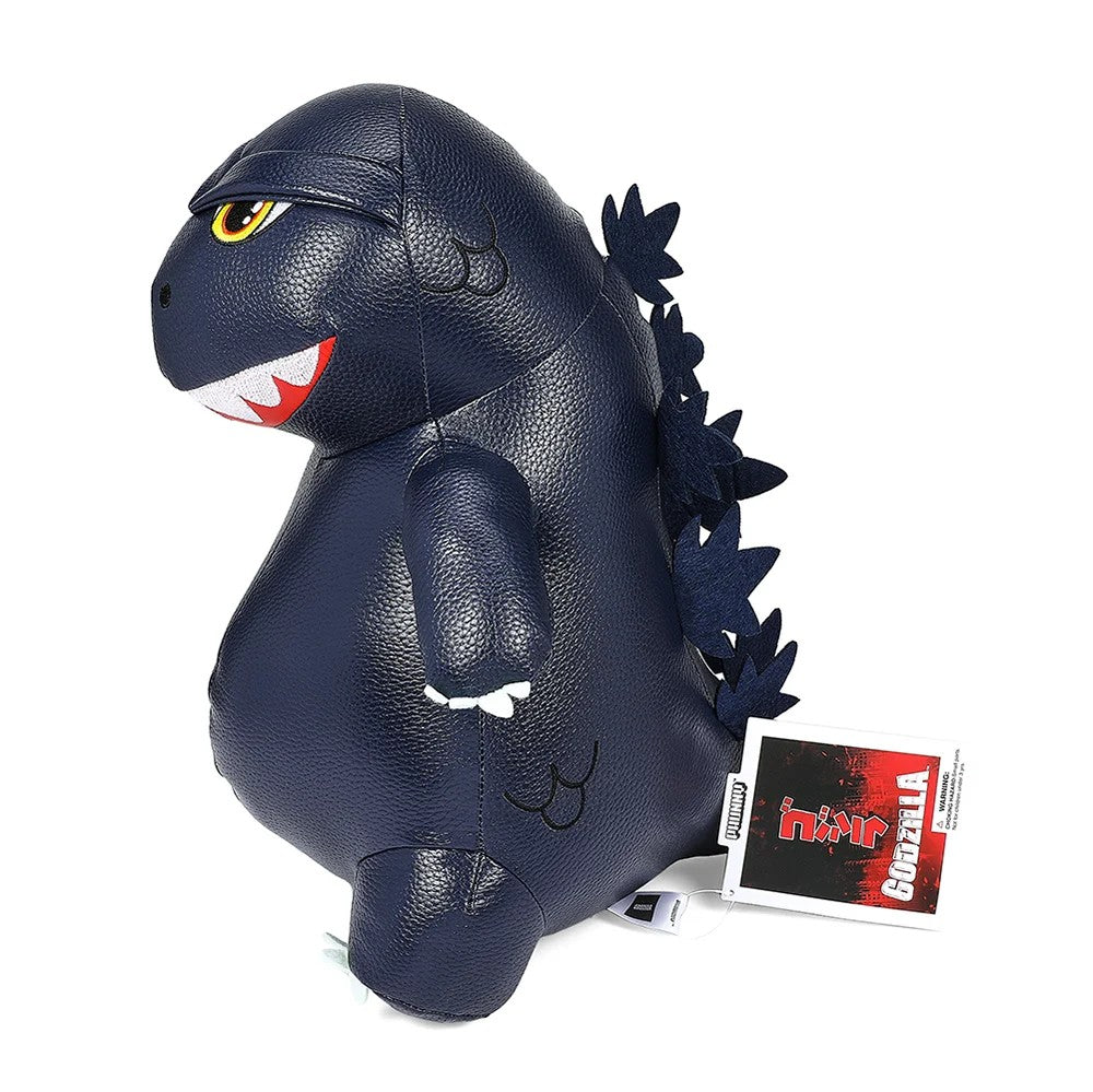 Kidrobot Premium Vegan Leather Plush- Godzilla- 13" Blue Metallic Edition Collectible