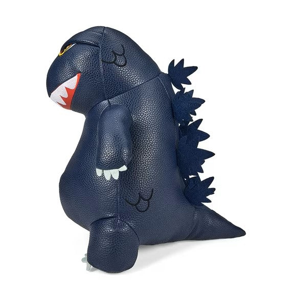 Kidrobot Premium Vegan Leather Plush- Godzilla- 13" Blue Metallic Edition Collectible