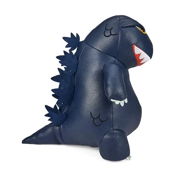 Kidrobot Premium Vegan Leather Plush- Godzilla- 13" Blue Metallic Edition Collectible