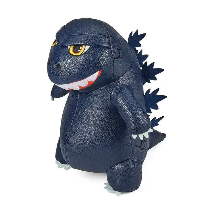 Kidrobot Premium Vegan Leather Plush- Godzilla- 13" Blue Metallic Edition Collectible