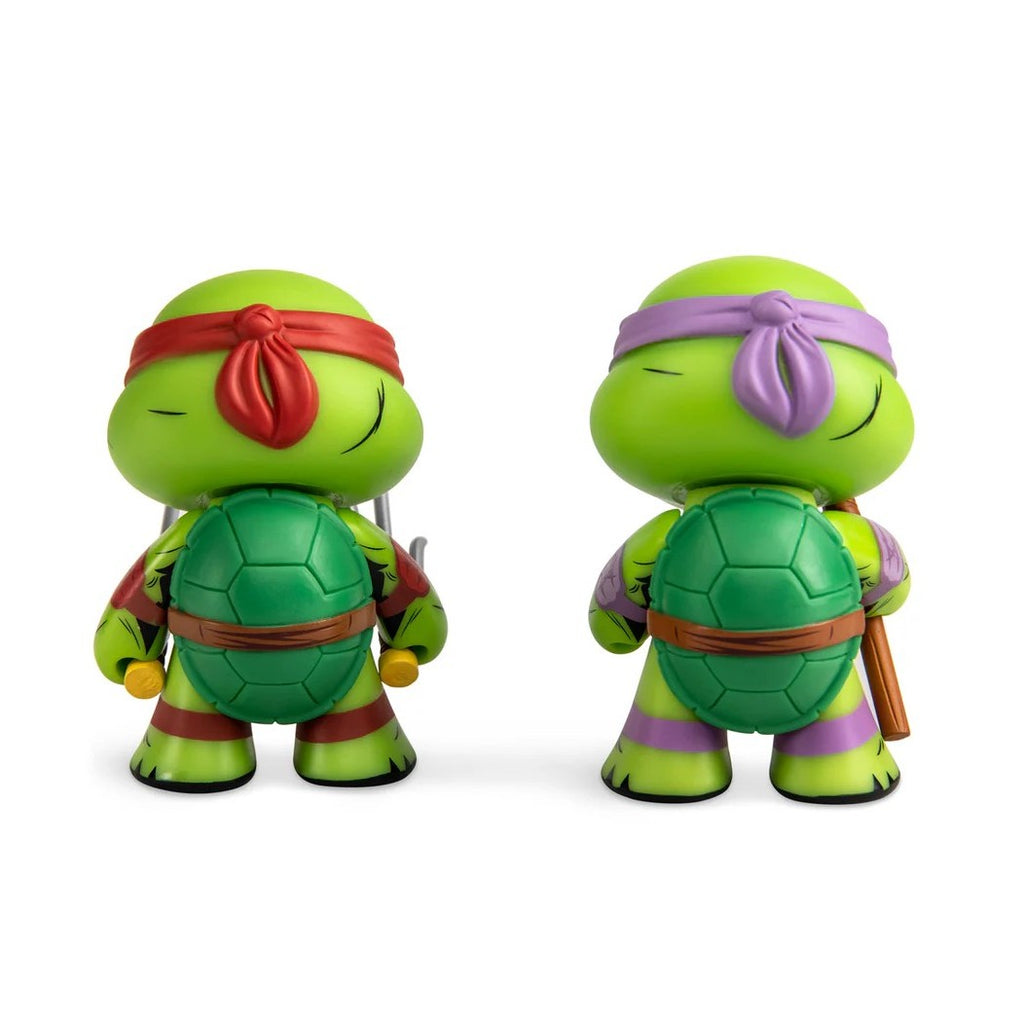 Kidrobot Teenage Mutant Ninja Turtles- Raphael and Donatello- 3-inch Vinyl 2-pack