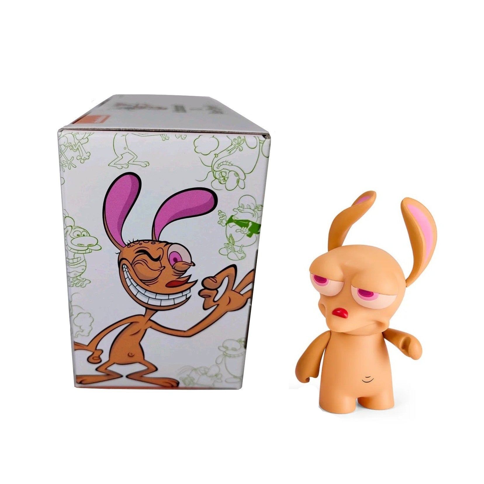 Kidrobot- Ren and Stimpy- 3-inch Vinyl 2-pack