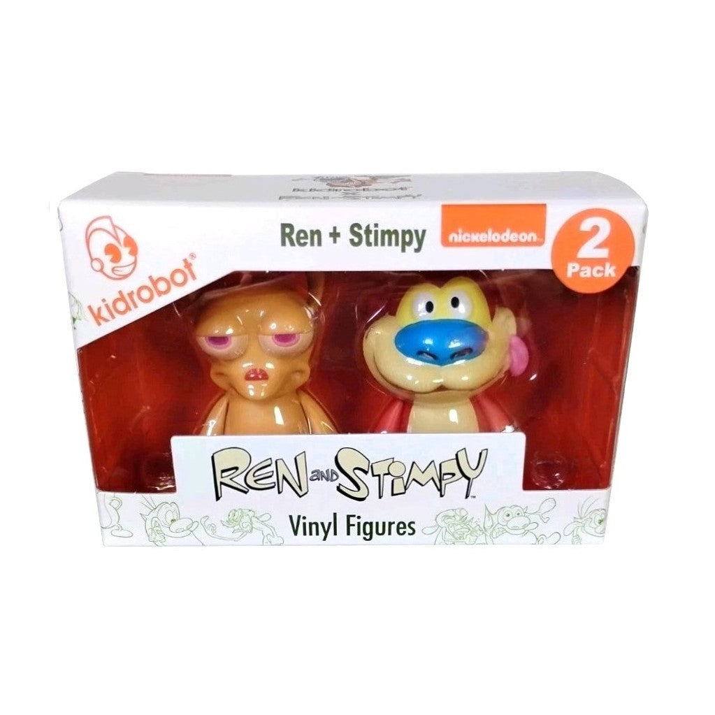 Kidrobot- Ren and Stimpy- 3-inch Vinyl 2-pack