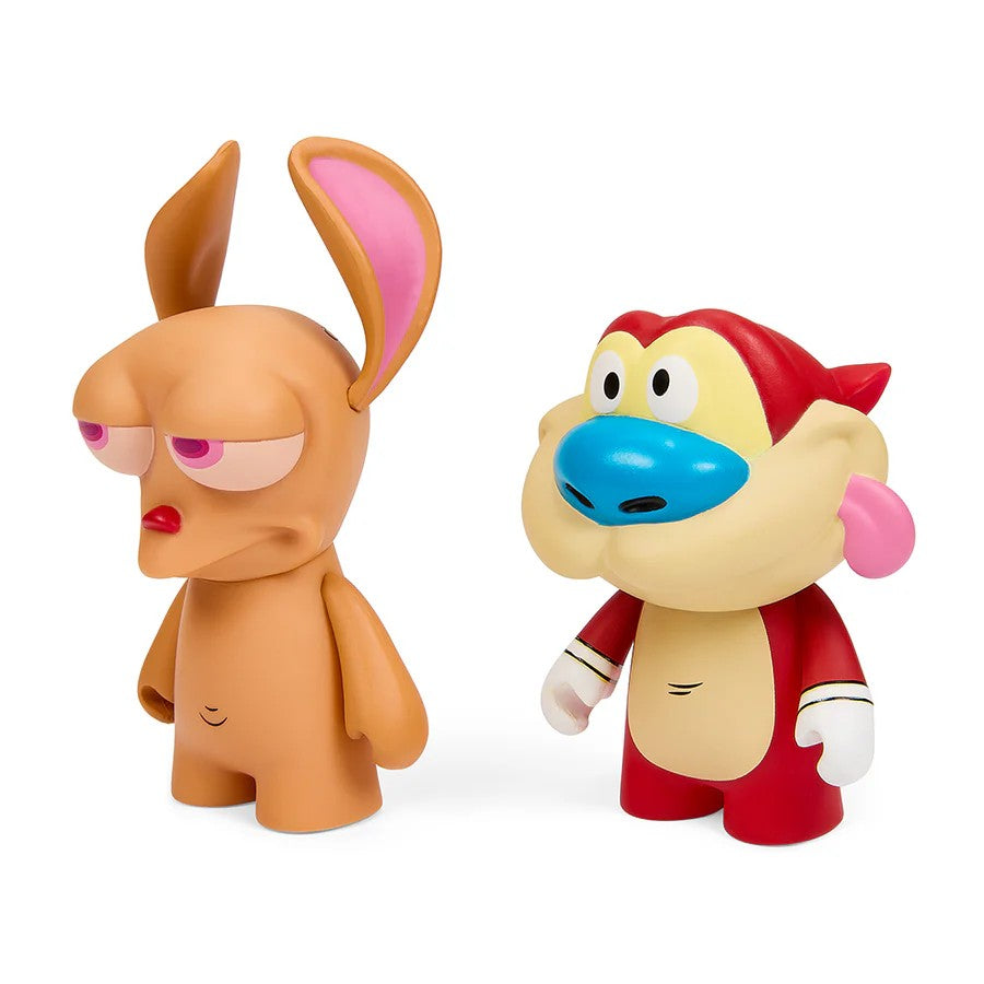 Kidrobot- Ren and Stimpy- 3-inch Vinyl 2-pack