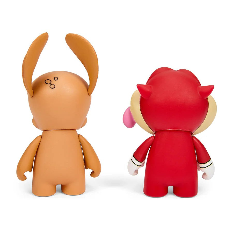 Kidrobot- Ren and Stimpy- 3-inch Vinyl 2-pack