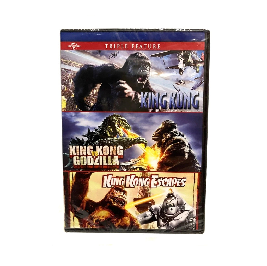 KING KONG Triple Feature DVD (2014, Universal) King Kong / King Kong vs Godzilla / King Kong Escapes