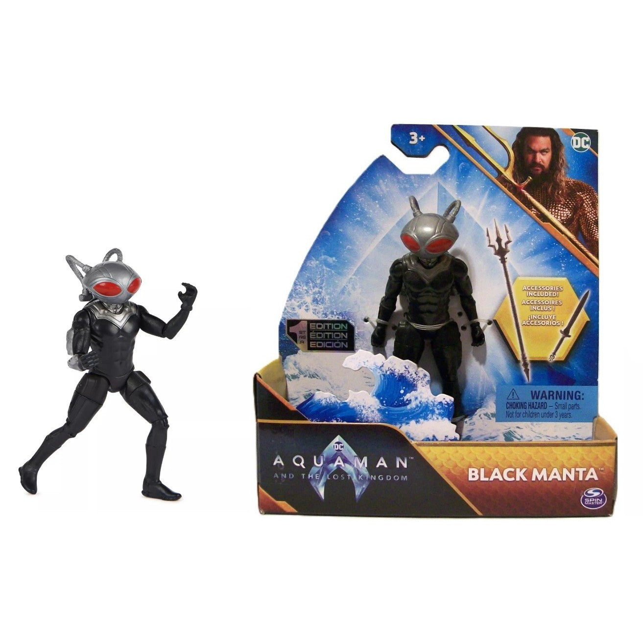 DC Comics Aquaman and the Lost Kingdom- Black Manta- 4" Action Figure