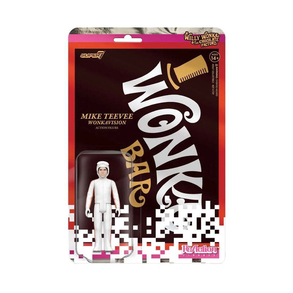 Super7 Willy Wonka and the Chocolate Factory- Mike TeeVee (White Suit)- 3.75-inch ReAction Figure