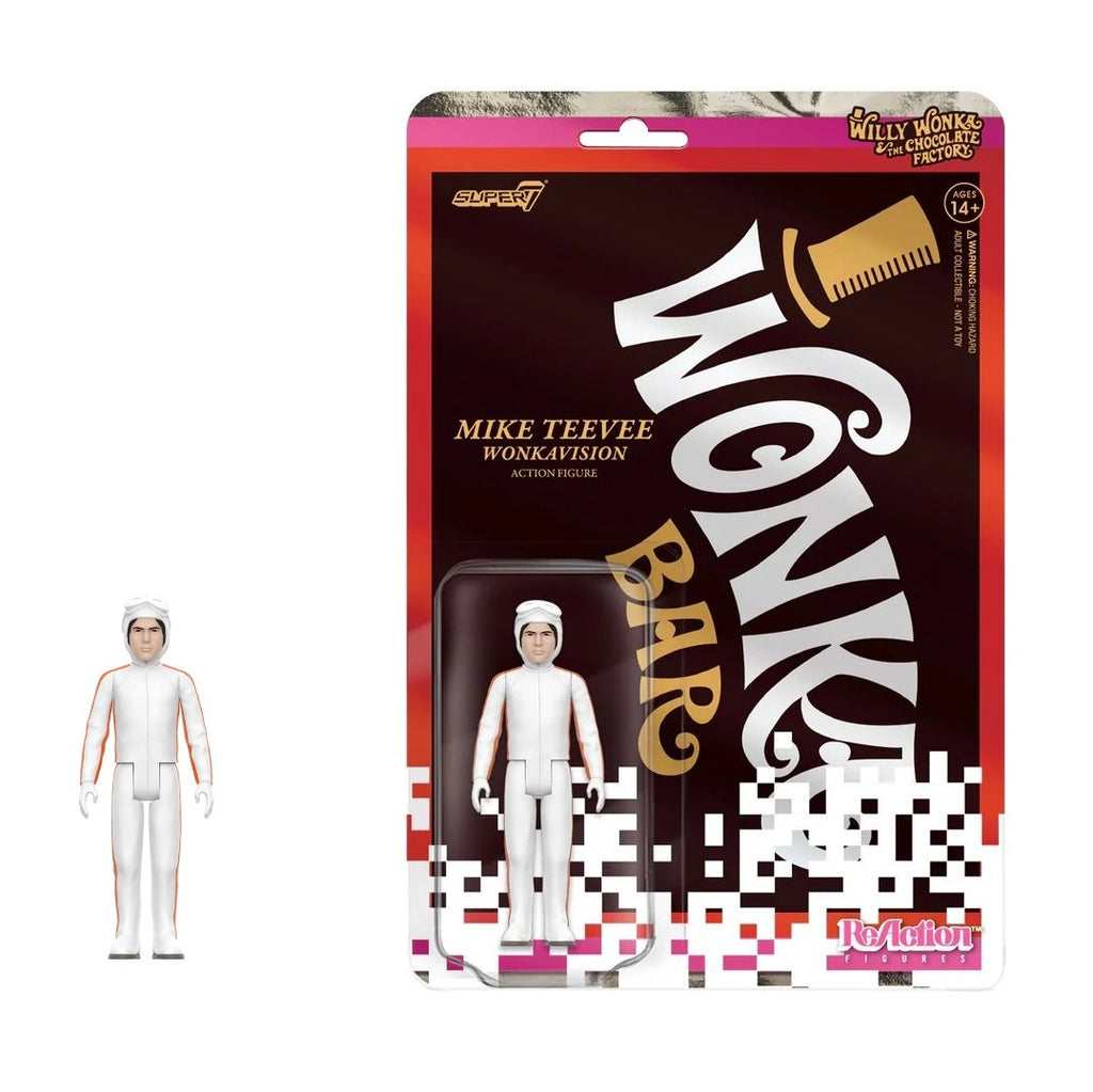 Super7 Willy Wonka and the Chocolate Factory- Mike TeeVee (White Suit)- 3.75-inch ReAction Figure